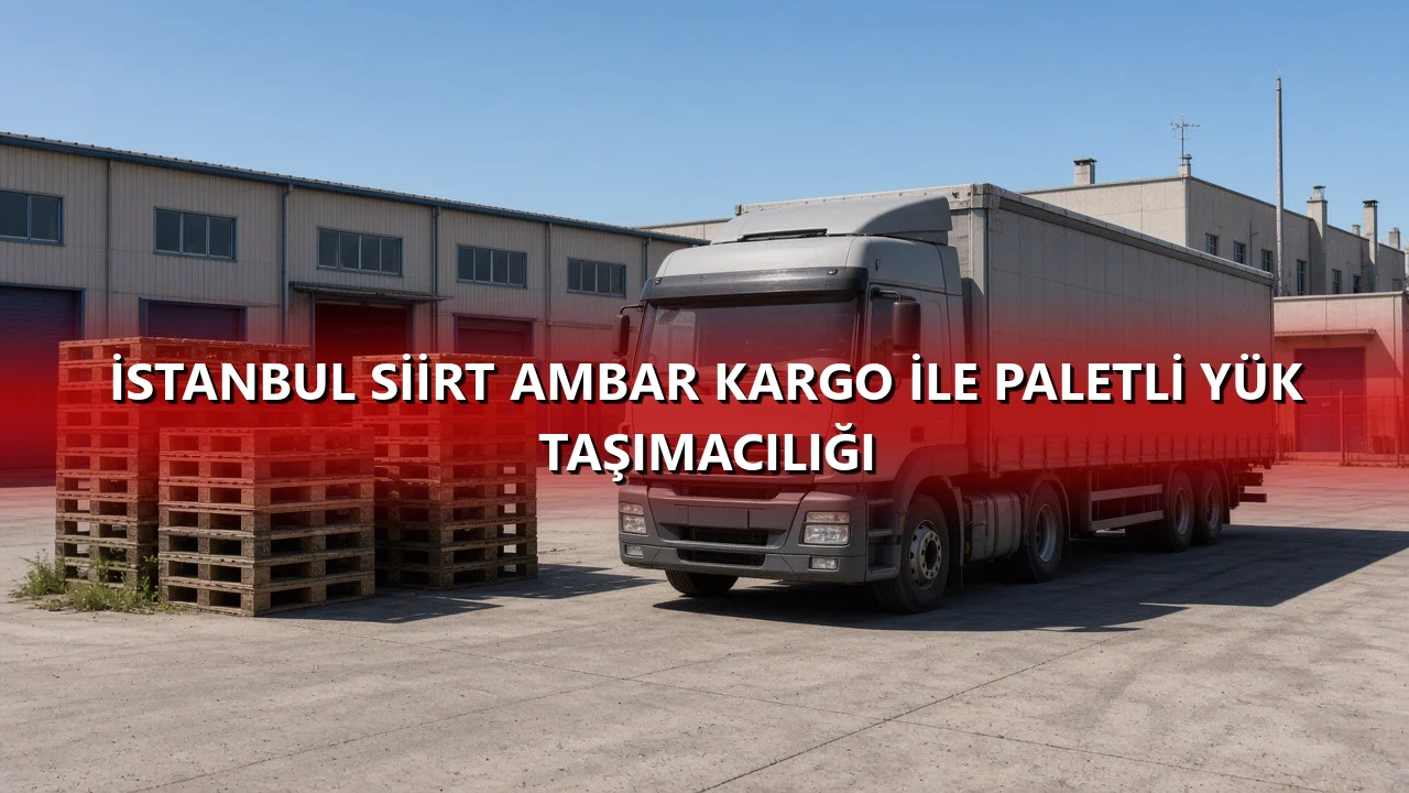 İstanbul Siirt Ambar Kargo İle Paletli Yük Taşımacılığı